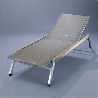 Barlow Tyrie Equinox Textaline Chaise Lounge 1EQL Fabric Color Titanium