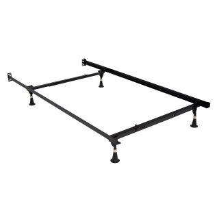 Hollywood Premium Lev r lock Bed Frame Twin/full With Glides Brown Size Full