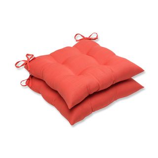 Pillow Perfect Outdoor Coral Wrought Iron Seat Cushion (set Of 2)