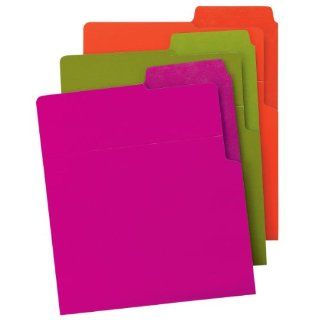 Smead Organized UP Heavyweight Vertical File Folder, Dual Tabs, Letter Size, Assorted Colors, 6 per Pack (75406)  End Tab Shelf File Folders 