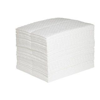 New Pig MAT4106 Extreme Weight Polypropylene Oil Only UV Resistant Absorbent Mat Pad, 56.32 oz Absorbency, 20" Length x 16" Width, White (Bag of 50) Science Lab Spill Containment Supplies