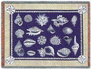 Shell Collection Throw   70 x 53 Blanket/Throw  