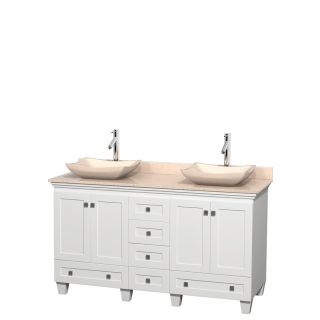 Wyndham Collection Wyndham Collection Acclaim 60 inch Double White Vanity White Size Double Vanities