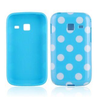 TPU Smart Phone Case, Polka Dot Silicone Case for Samsung S6102 / S6102B Galaxy Y Duos,Blue Cell Phones & Accessories