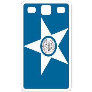 Houston Texas TX City State Flag White Samsung Galaxy S3   i9300 Cell Phone Case   Cover Cell Phones & Accessories
