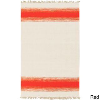 Hand woven Papilio Pepper Faded Tassel Area Rug (5 X 8)