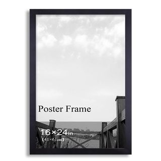 Adeco Adeco Clear Plexiglass Window Black Picture Frame (16 X 24 Inches) Black Size Other