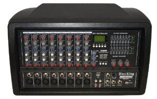 Blast King I78BPOD850 8 Channel Powered Mixer 2x200 Watt with Built In MPs/SD/USBN Musical Instruments