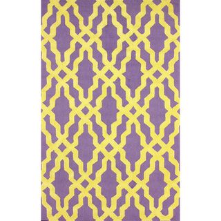 Nuloom Hand hooked Purple Wool Area Rug (5 X 8)