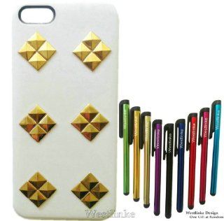 Shapotkina Punk Style Cell Phone Skin for iPhone 5 Mobile Phone Case White Golden Cell Phones & Accessories
