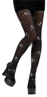 Secret Wishes Pirate Skull and Crossbones Tights Adult Halloween Costume Accessory Size Standard Clothing