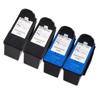 Sophia Global Remanufactured Ink Cartridge Replacement For Dell J5566 And J5567 (2 Black, 2 Color)