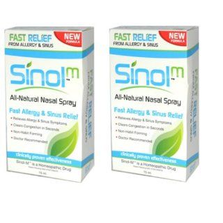 Sinol M Homeopathic Allergy and Sinus Relief   15 mL   Set of 2 Health & Personal Care