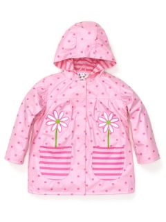 Girls Pink Dots Raincoat by Wippette