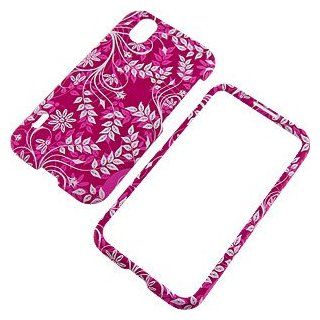 Leaves Purple Protector Case for LG Marquee LS855 Cell Phones & Accessories