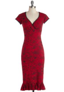 Just Like the Movies Dress in Red  Mod Retro Vintage Dresses