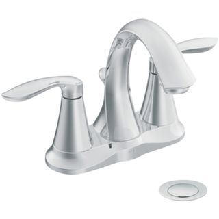 Moen 66410 Eva Chrome Double handle Bathroom Faucet
