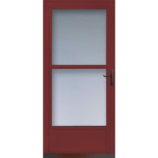 LARSON Cranberry Tradewinds Mid View Tempered Glass Storm Door (Common 81 in x 32 in; Actual 80.71 in x 33.56 in)