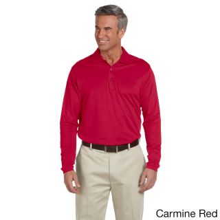 Ashworth Ashworth Mens EZ tech Long Sleeve Polo Shirt Red Size XXL
