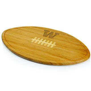 Picnic Time Kickoff University Of Washington Huskies Engraved Natural Wood Cutting Board