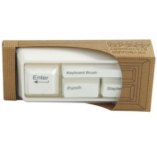 Keyboard Desk Tidy   White      Unique Gifts