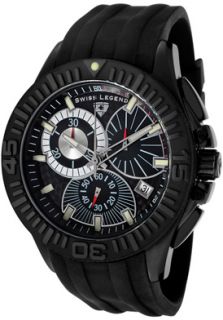 Swiss Legend 50064 BB 01  Watches,Mens Evolution Chronograph Black Rubber, Chronograph Swiss Legend Quartz Watches
