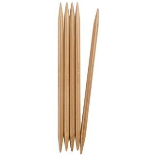ChiaoGoo Double Point 6 inch (13cm) Bamboo Dark Patina Knitting Needle; Size US 4 (3.5mm) 1036 4