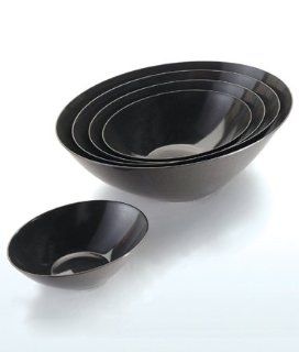 Precidio 5 Piece Nesting Serving Bowl Set, Black Kitchen & Dining