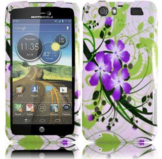 Green Lily Design Hard Case Cover for Motorola Atrix 3 MB886 Cell Phones & Accessories