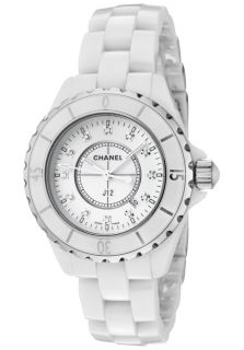 Chanel H1628  Watches,Womens J12 White Diamond White Lacquered Dial White High Tech Ceramic, Luxury Chanel Quartz Watches
