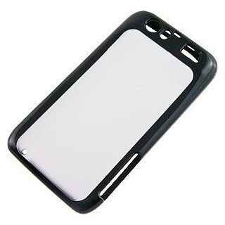 Hybrid TPU Skin Cover for Motorola Atrix HD MB886, Black/Clear Cell Phones & Accessories