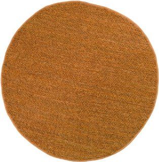 Surya Continental COT 1934 Natural Fiber Hand Woven 100% Natural Jute Golden Ochre 8' Round Area Rug   Area Rugs