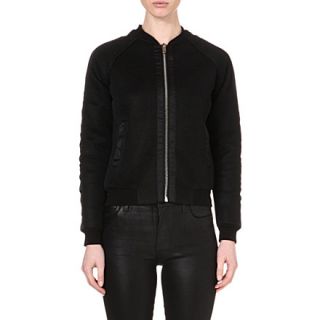 MAJE   Elyana mesh bomber jacket