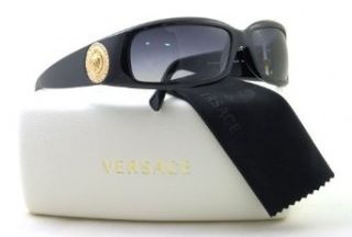 Versace VE4044B Shiny Black Gold / Gray (870/8G) Sunglasses VERSACE Clothing