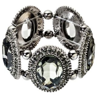 Capsule by Cära Stretch Bracelet with Large Blac