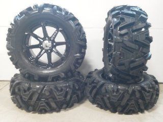 MSA Black Diesel 14" ATV Wheels 26" EFX Moto MTC Tires Sportsman RZR Ranger Automotive