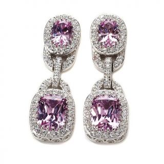 Jean Dousset 12.42ct Absolute™ Created Pink Sapphire Pavé Frame Dr