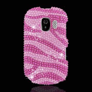 Bundle Accessory for AT&T Alcatel 871A   Pink Zebra Designer Hard Case Proctor Cover + Lf Stylus Pen + Lf Screen Wiper Cell Phones & Accessories