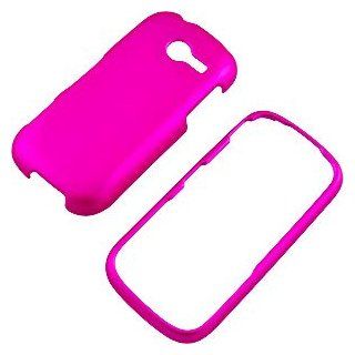 Magenta Rubberized Protector Case for Samsung Array M390 Cell Phones & Accessories