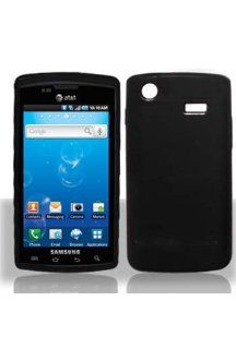 Samsung i897 Captivate Flexible TPU Skin Case   Black Cell Phones & Accessories