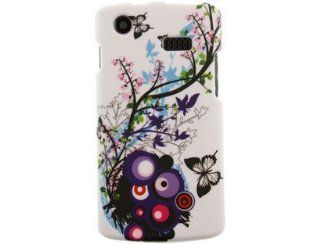 Rubber Coated Hard Plastic Phone Protector Case with Spring Blossom Design for Samsung Captivate SGH i897 Cell Phones & Accessories