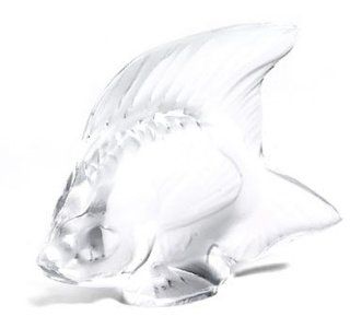 Lalique Fish Clear Crystal   Collectible Figurines
