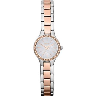DKNY   NY8811 glitz stainless steel rose gold toned watch