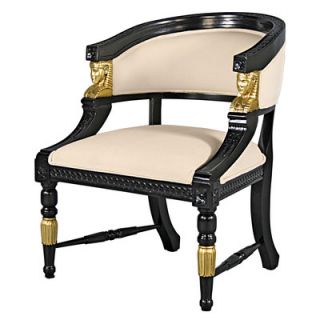 Design Toscano Neoclassical Egyptian Revival Twill Arm Chair AF51402