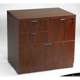 Boss Office Products 4 Drawer Combo  File N114 C / N114 M Finish Mahogany