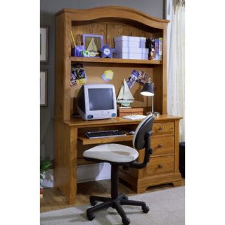 Vaughan Bassett Cottage Computer Desk with Hutch BB16 778/BB16 779 Finish Oak