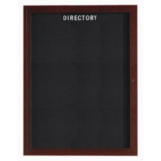 AARCO Enclosed Aluminum Directory with Wood Look Finish ADCO / W