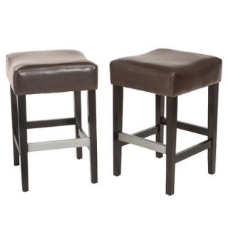 Home Loft Concept Exclusives Brinkley Bar Stool with Cusion 2 Seat Color Brown