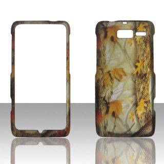 2D Camo Yellow Motorola Droid Razr M XT907 Verizon Cases Cover Hard Case Snap on Rubberized Touch Case Cover Faceplates Cell Phones & Accessories