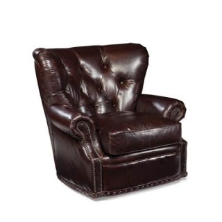 Palatial Furniture Baron Leather Swivel Chair 12163 S